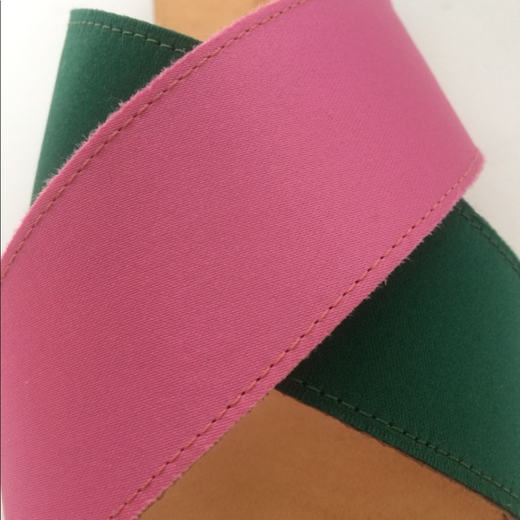 ANA COUTURE Pink&Green Flat Sandals - Picture 5 of 7